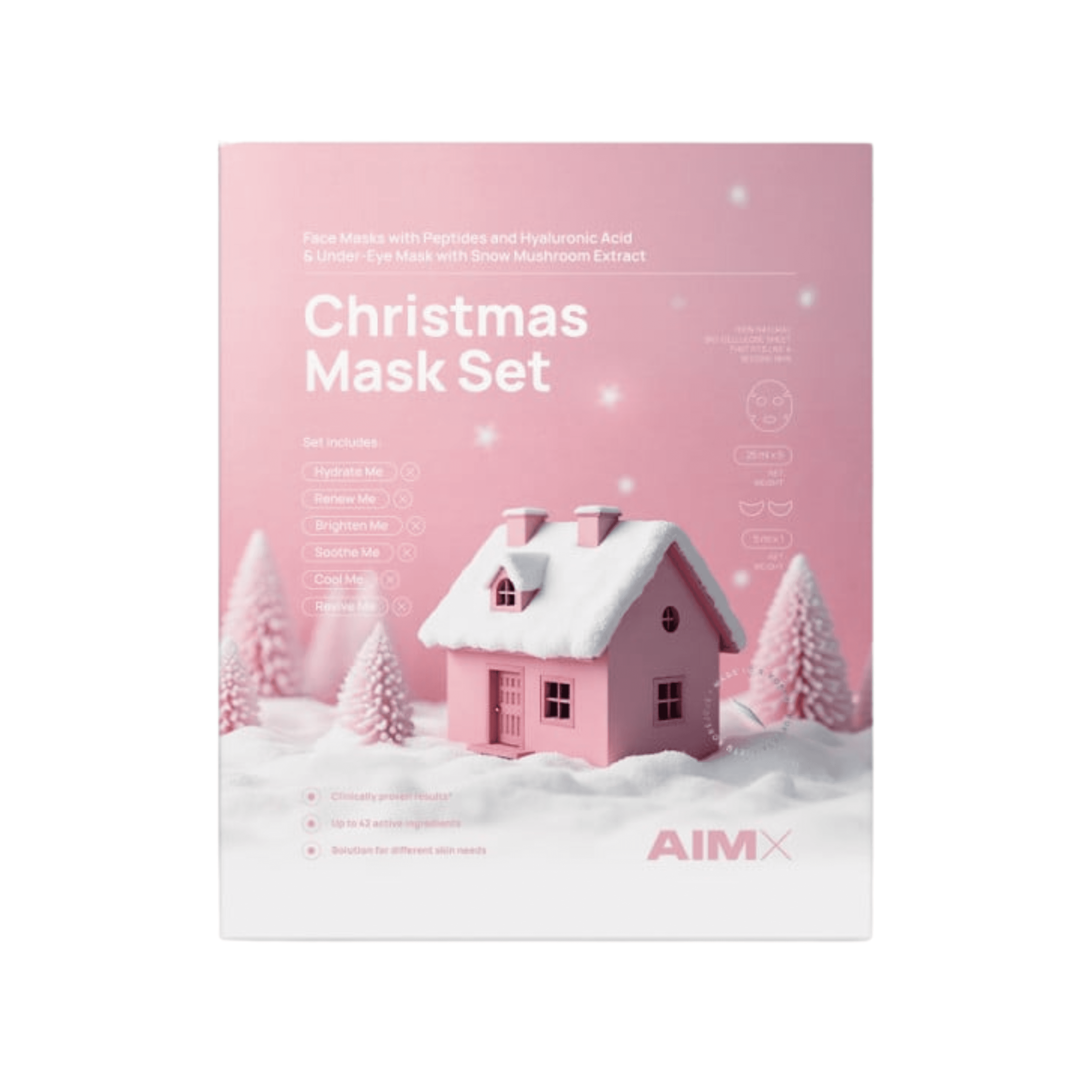 AIMX Veido kaukių rinkinys „Christmas Mask Set“ 6 vnt