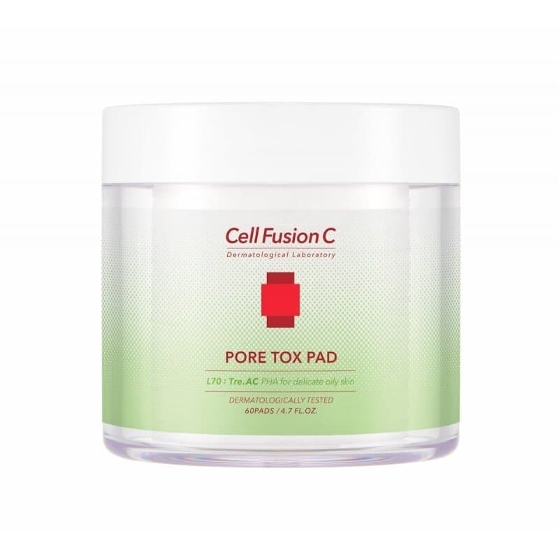Cell Fusion C Poras sutraukiantis ir drėkinantis tonikas „Pore Tox Pad“ 225 ml (60+30 diskelių)