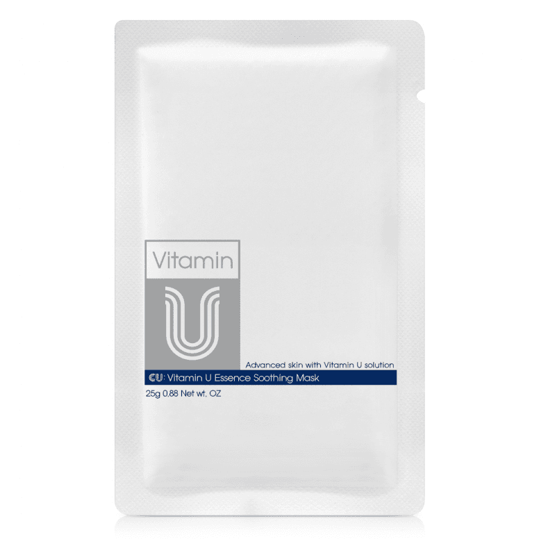 CUSKIN maitinamoji ir raminamoji lakštinė veido kaukė su vitaminu U, 1 vnt.