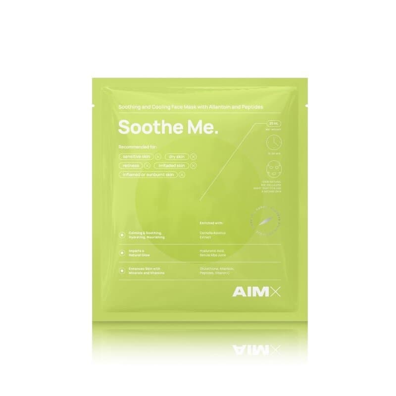 Greito poveikio raminanti veido kaukė su peptidais AIMX „Soothe Me“ 1 vnt