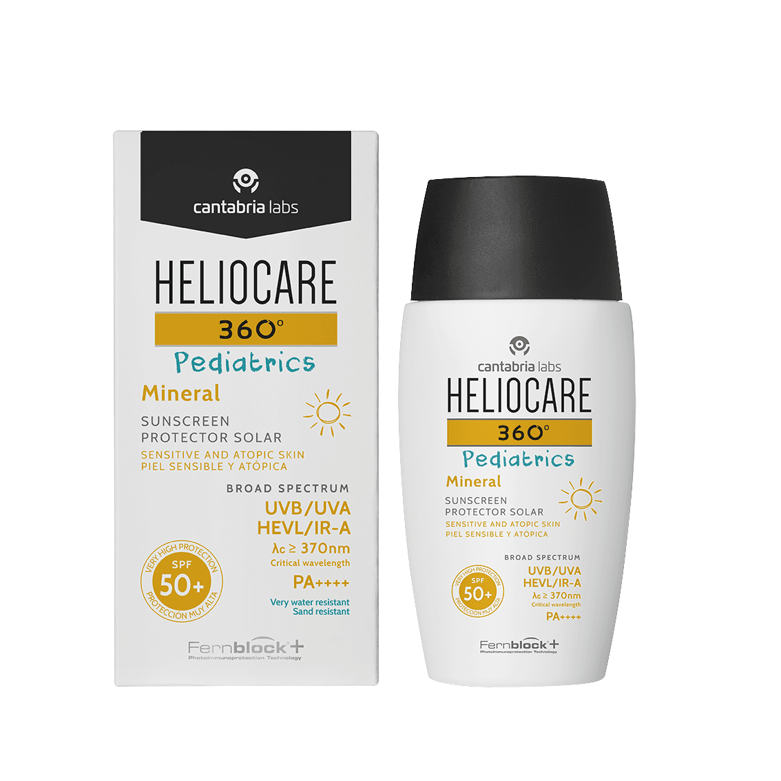 HELIOCARE 360 PEDIATRICS APSAUGA NUO SAULĖS SU MINERALINIAIS FILTRAIS VAIKAMS IR KŪDIKIAMS SPF50+, 50 ML