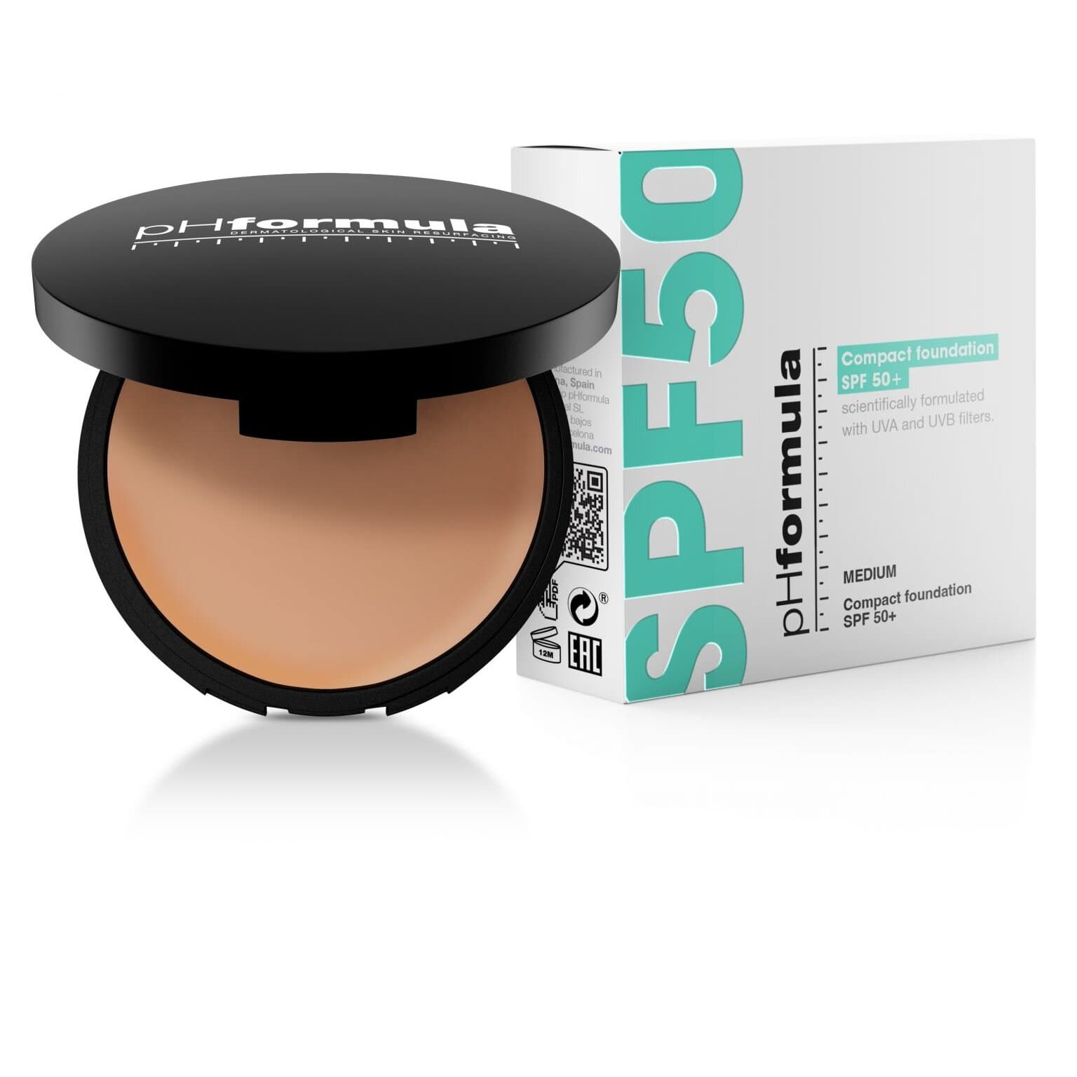 pH Formula KOMPAKTINĖ KREMINĖ PUDRA SPF50 14g