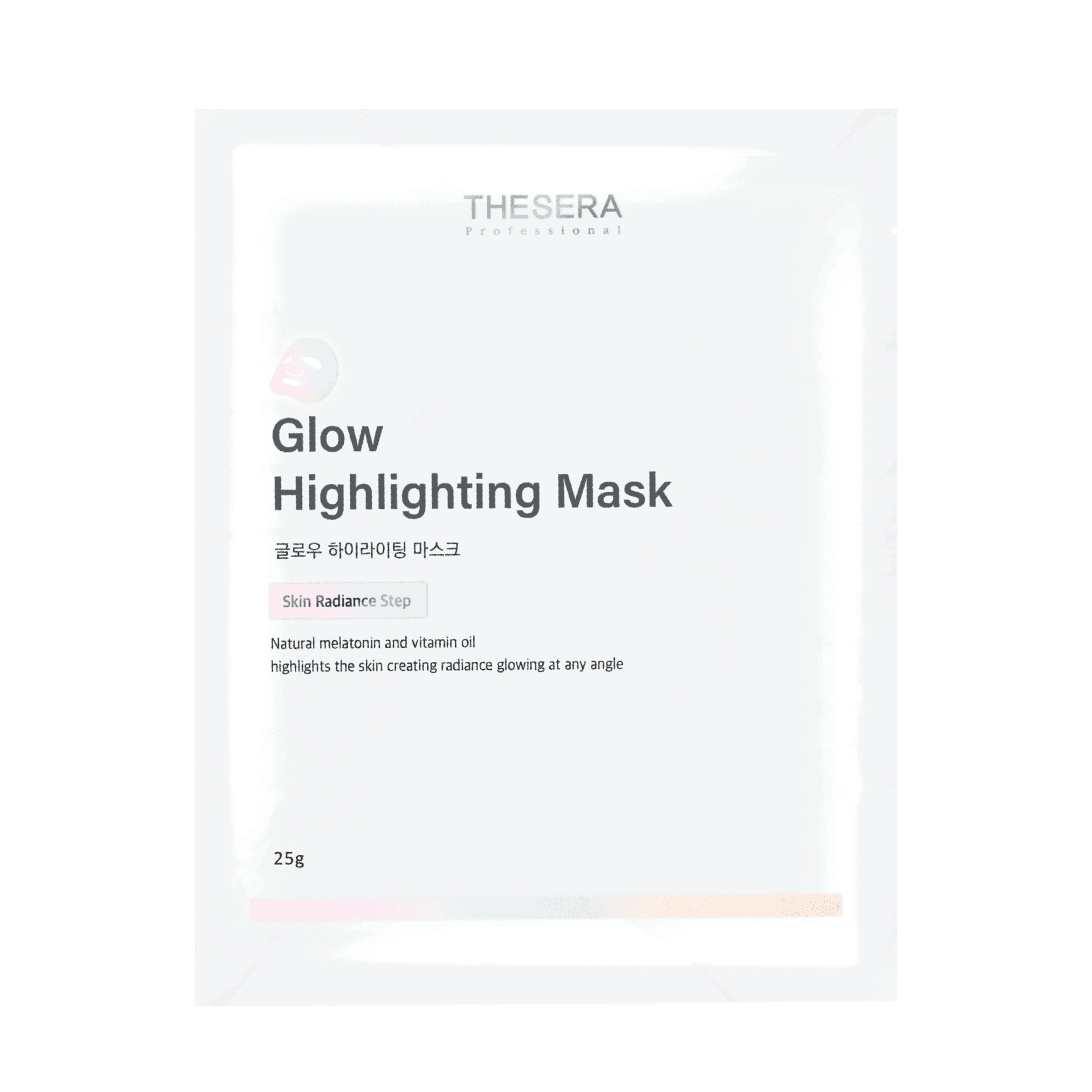 THESERA GLOW ŠVYTĖJIMO SUTEIKIANTI VEIDO KAUKĖ, 1x25 g